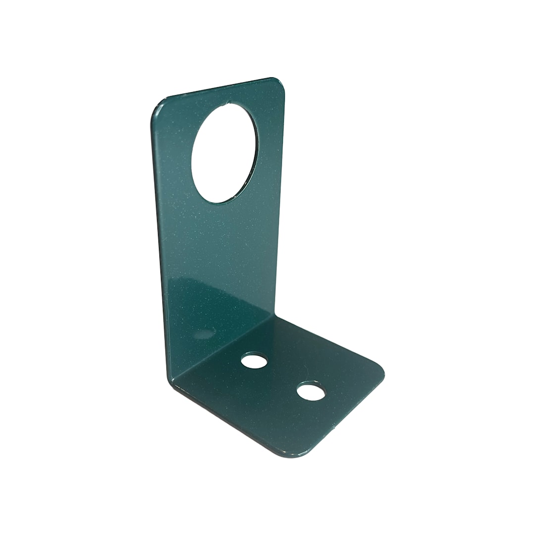 Darling Foodservice Green Epoxy Intermediate Bracket for Wall Posts