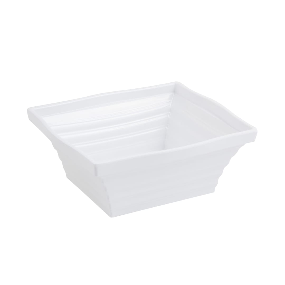 Bon Chef 53102WHITE White Square 4.5 Qt. Americana Bowl