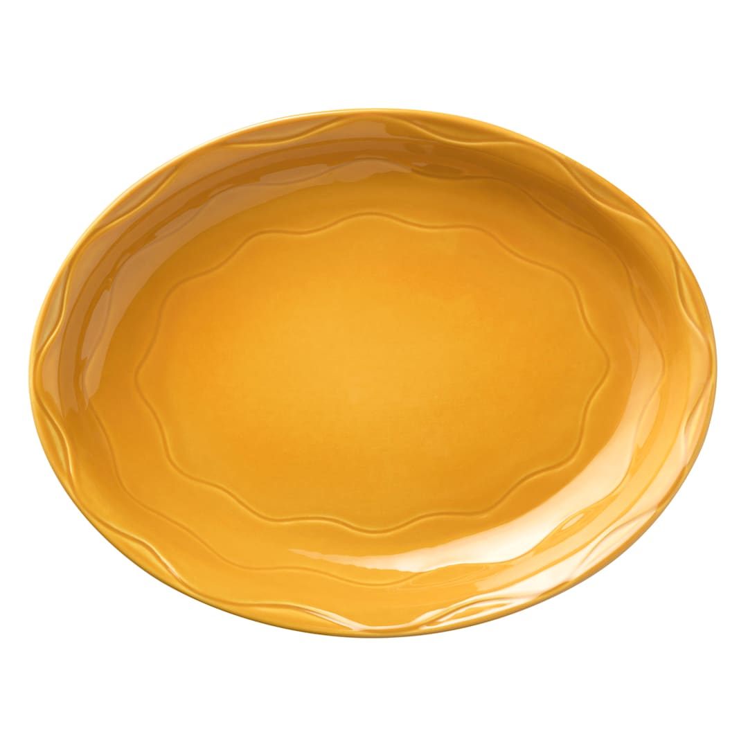Libbey - Formerly Syracuse China 903033001 Cantina Saffron 13.63" Platter - 6 / CS
