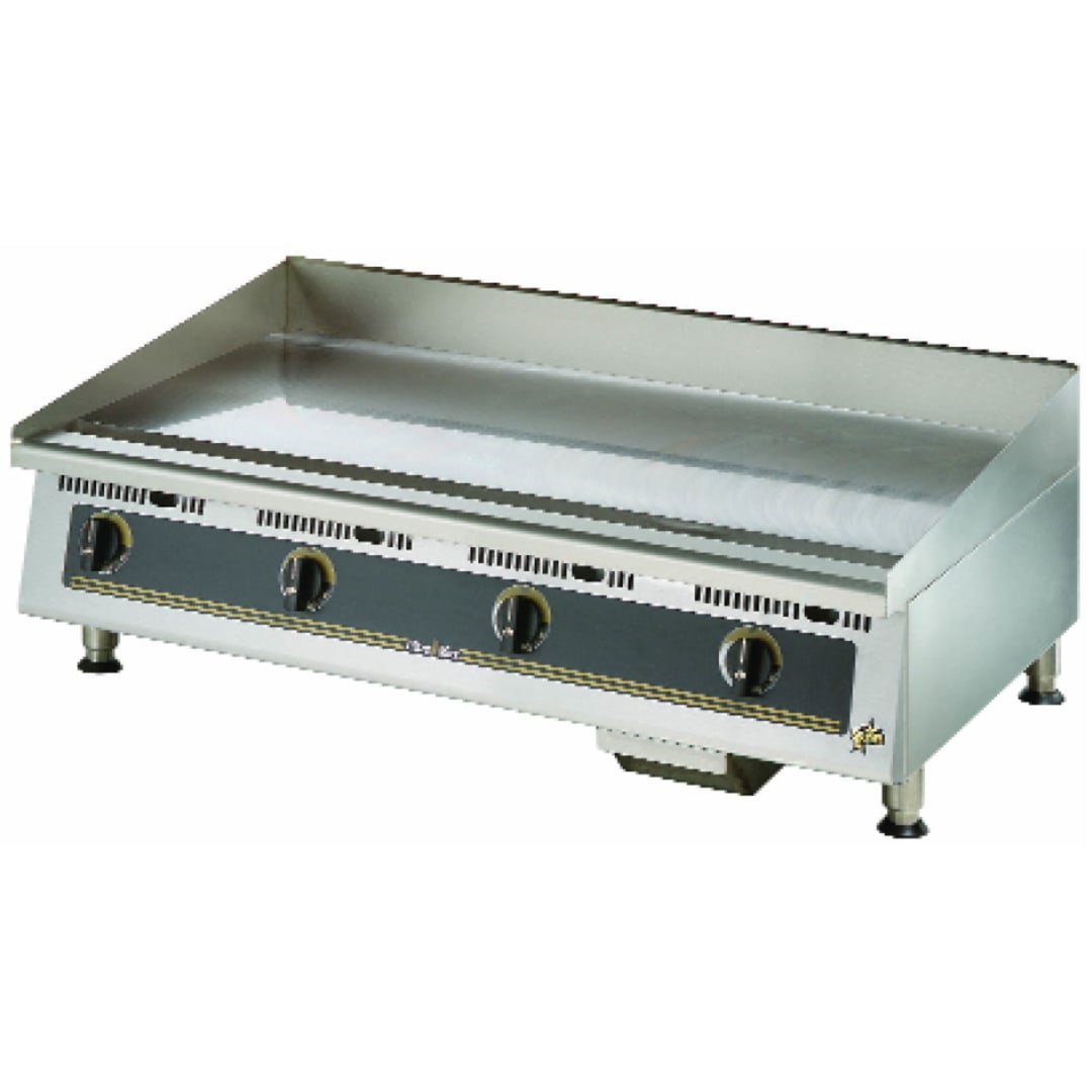 Star® 848TA Ultra-Max 48" Snap-Action Thermostat Gas Griddle