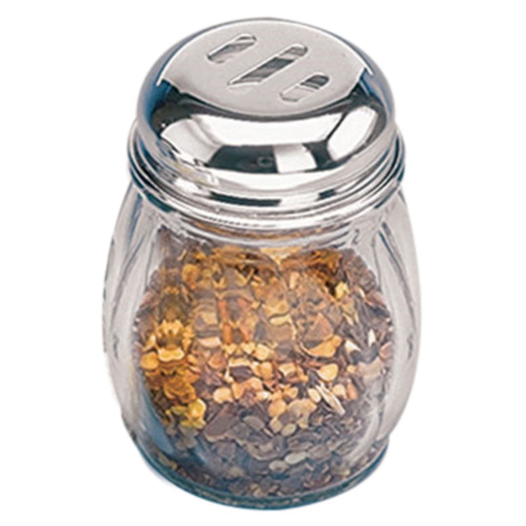 American Metalcraft 3307 Glass Swirl 6 Oz Shaker with S/S Top - Dozen