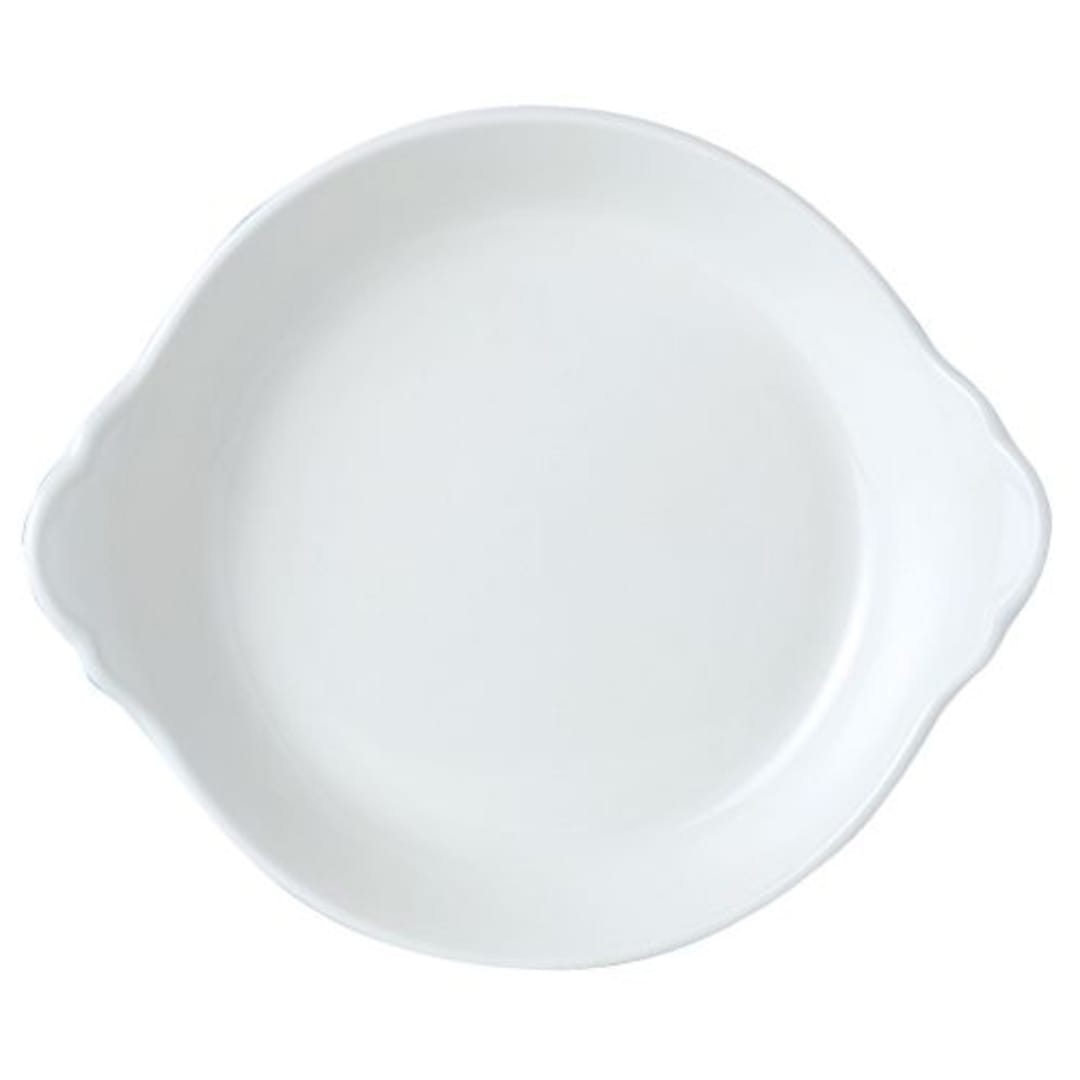 Steelite 11010316 Simplicity White 19 Oz Round Eared Dish