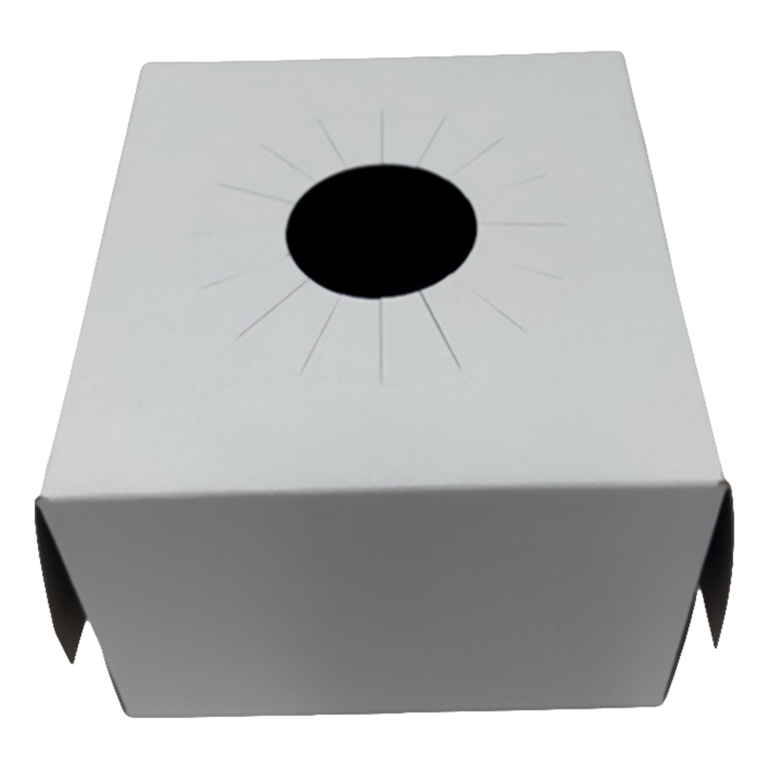 Darling Foodservice 6 x 6 x 4" White Floral Delivery Box
