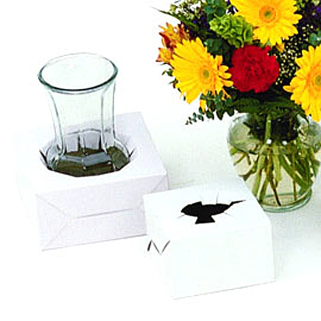 Darling Foodservice 8 x 8 x 5" White Floral Delivery Box