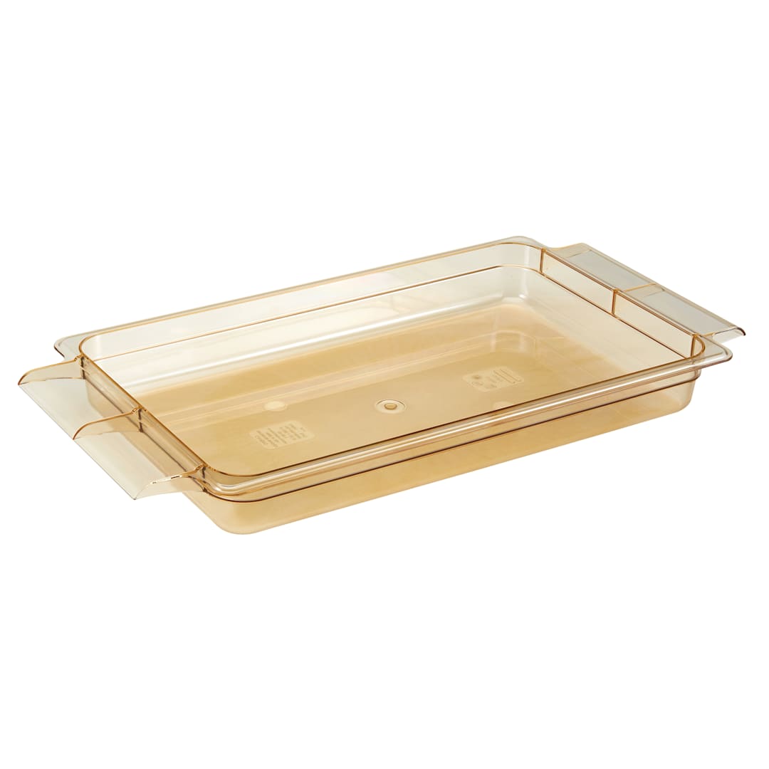 Cambro® 12HPH150 Amber High Heat Full Size x 2.5" D Food Pan