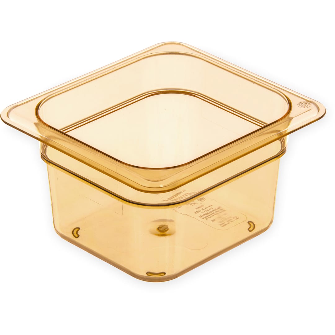 Carlisle 3088413 StorPlus Amber 1/6-Size Food Pan