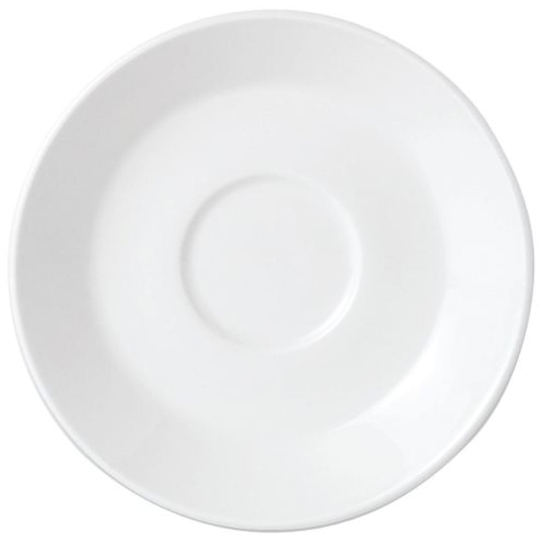 Steelite 11010218 Simplicity Slimline 6" Single Well Saucer