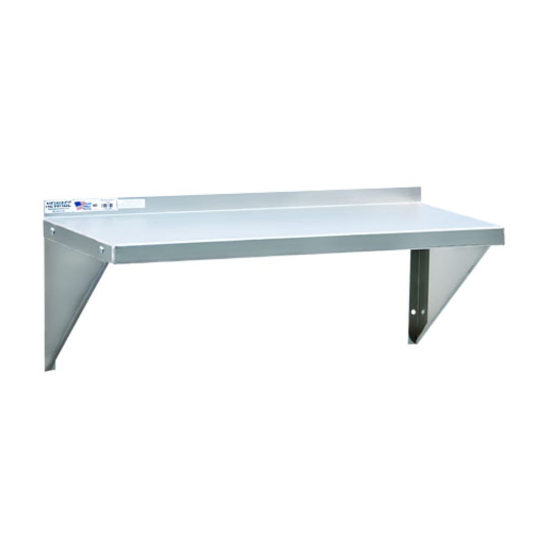 New Age Industrial 95634 Aluminum Wall-Mounted Microwave Shelf