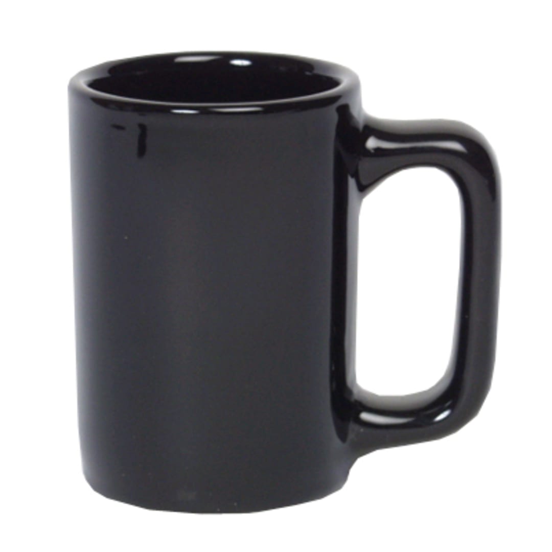 Tuxton BBM-1007 10 Oz. Black Texan Mug