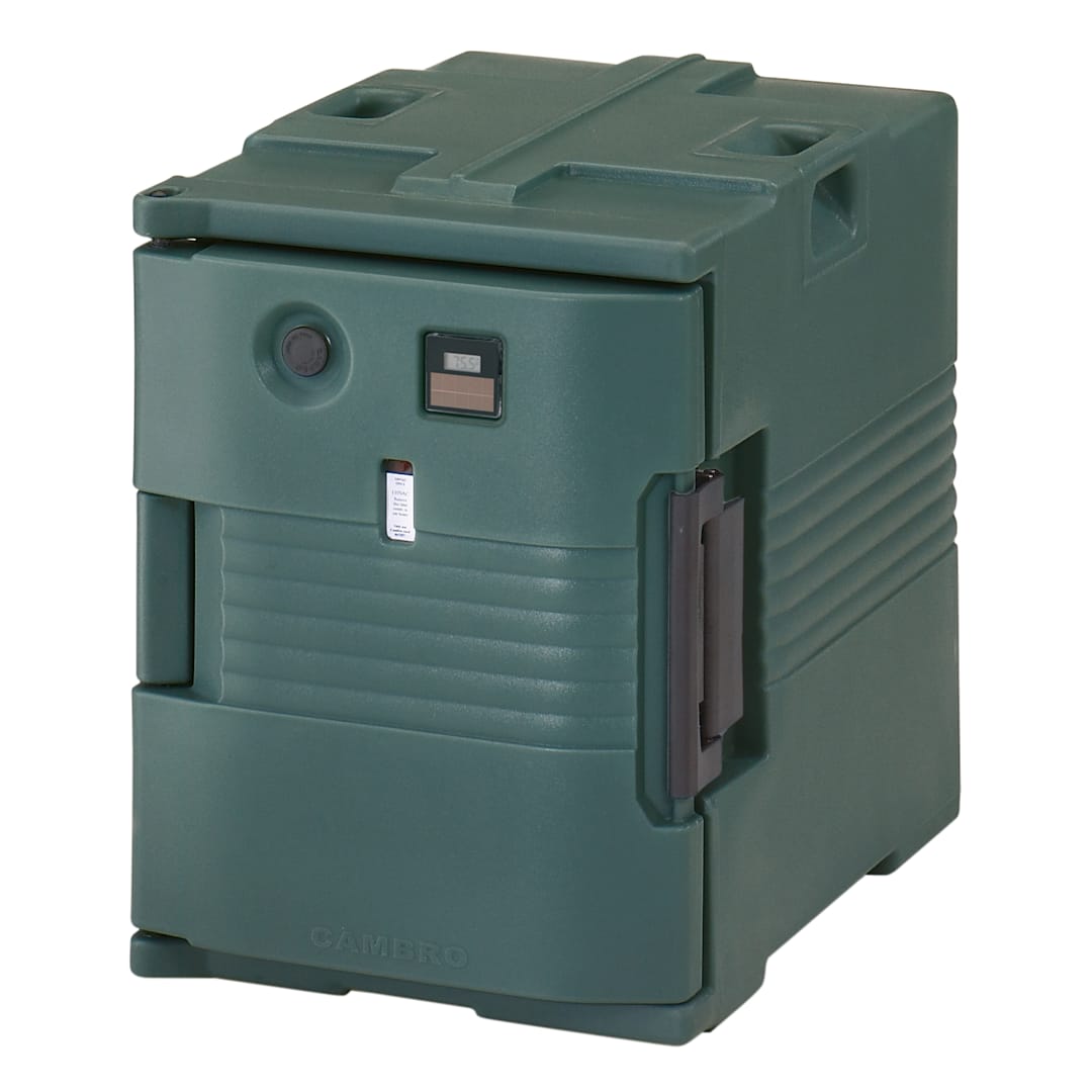 Cambro UPCH400192 Granite Green Front Loading Heated Ultra Pan Carrier