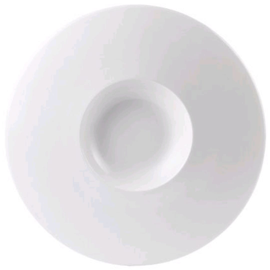 Steelite 9001C601 Distinction Float White 12" Large Well Bowl - 6 / CS