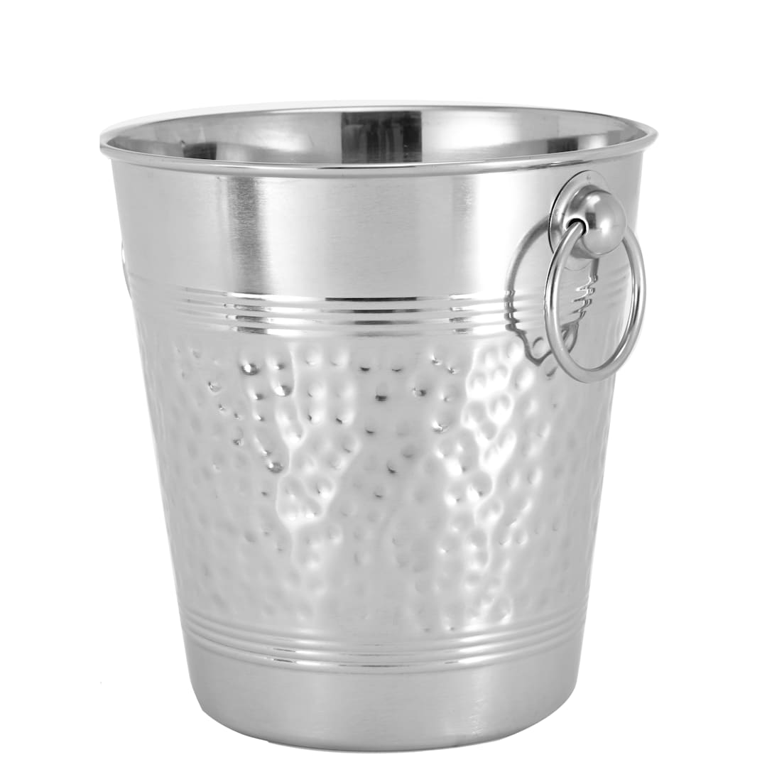 American Metalcraft WB9 Nickel-Plated Hammered Brass Champagne Bucket