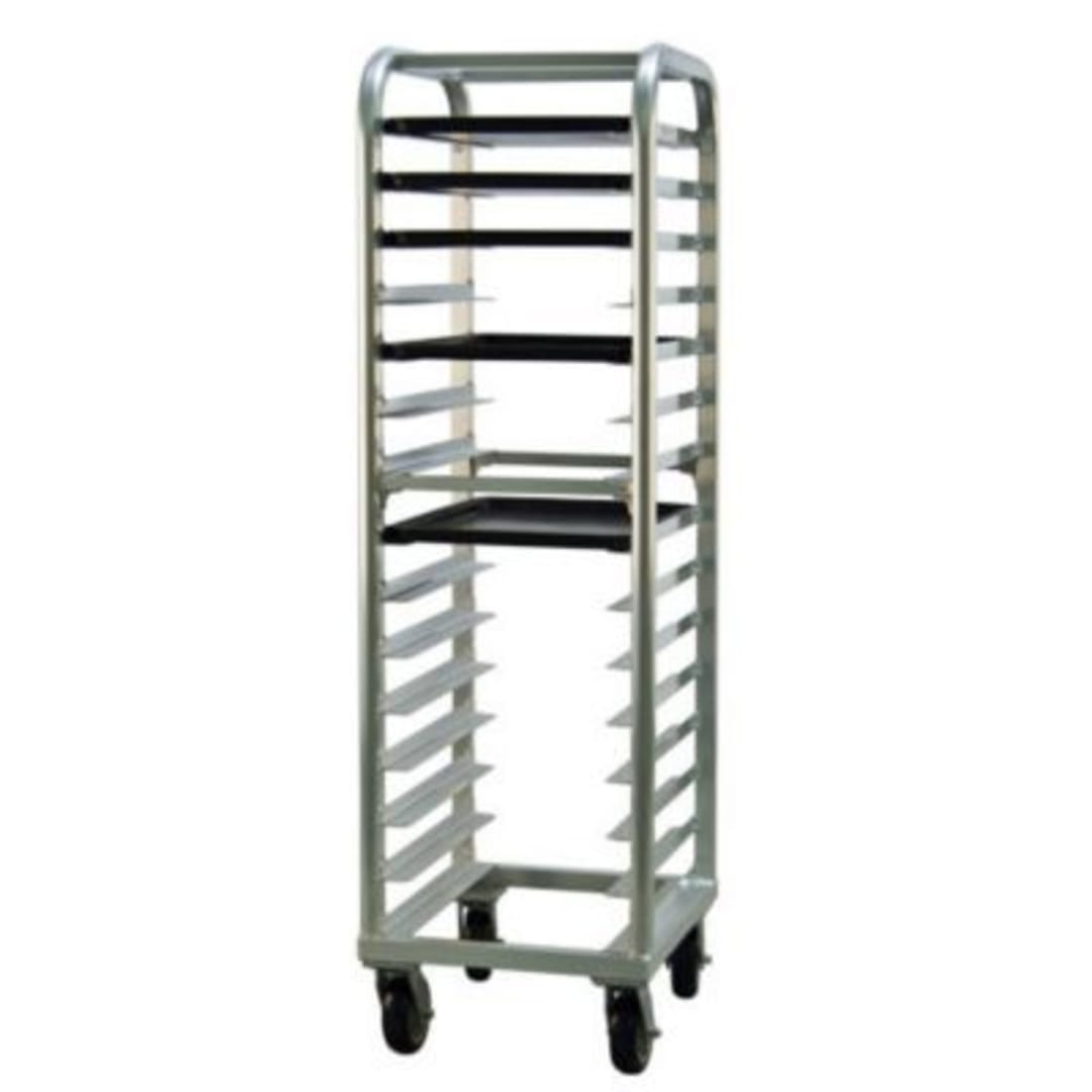 New Age Industrial 4332 Aluminum End-Load 15-Bun Pan Capacity Rack