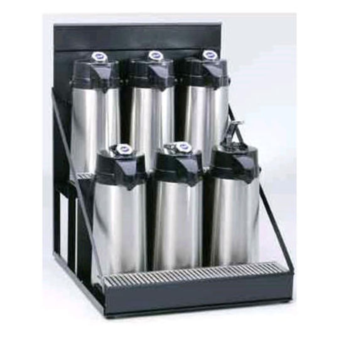 Wilbur Curtis CAR-6-BLK Black Airpot Stand for 6 Pots