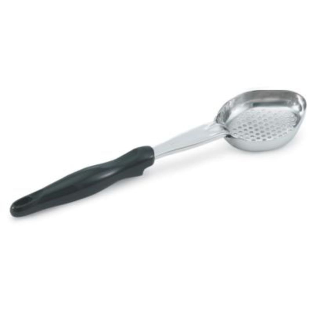 Vollrath® 6422420 Black 4 Ounce Oval Perforated Spoodle®