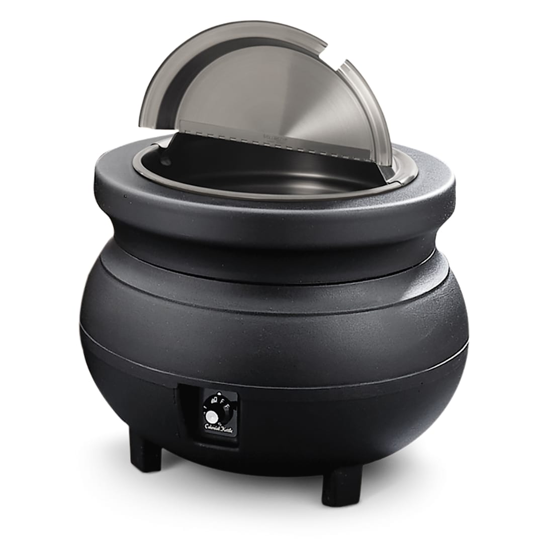 Vollrath 72170 Cayenne Black 7 Quart Colonial Kettle™ Warmer