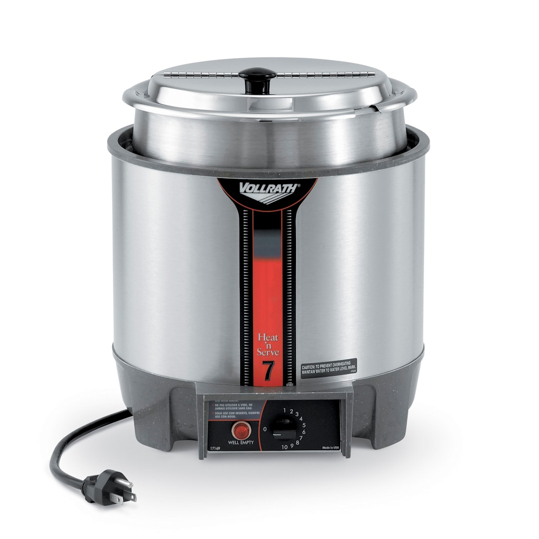 Vollrath 72018 Cayenne HS-7 Heat N Serve 7 Quart Rethermalizer Package
