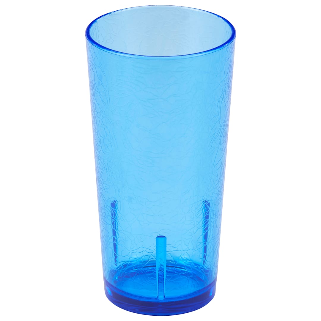 Cambro D16608 Del Mar Blue 16 Oz. Tumbler with Crackle Finish - Dozen