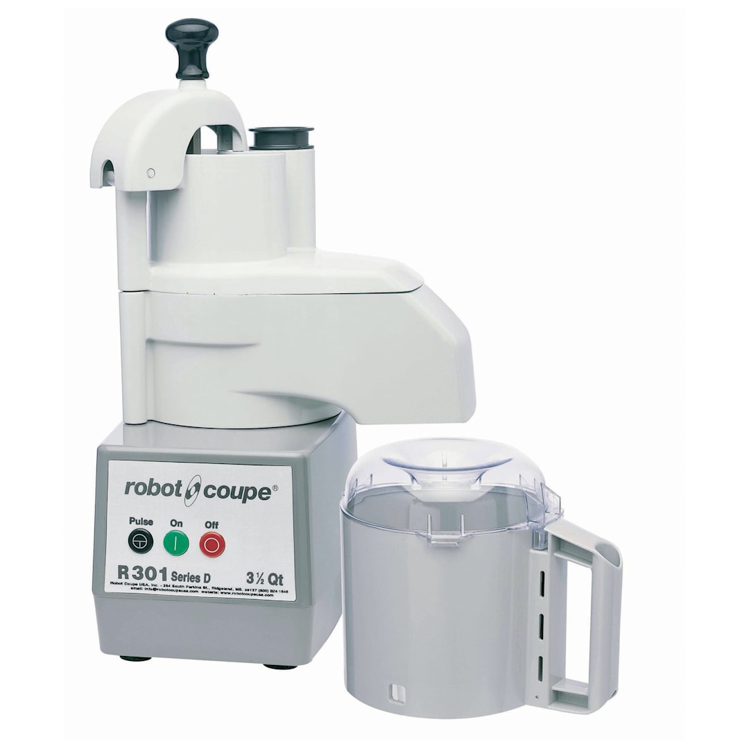 Robot Coupe R301 Food Processor with Vegetable Assembly and Blade Set