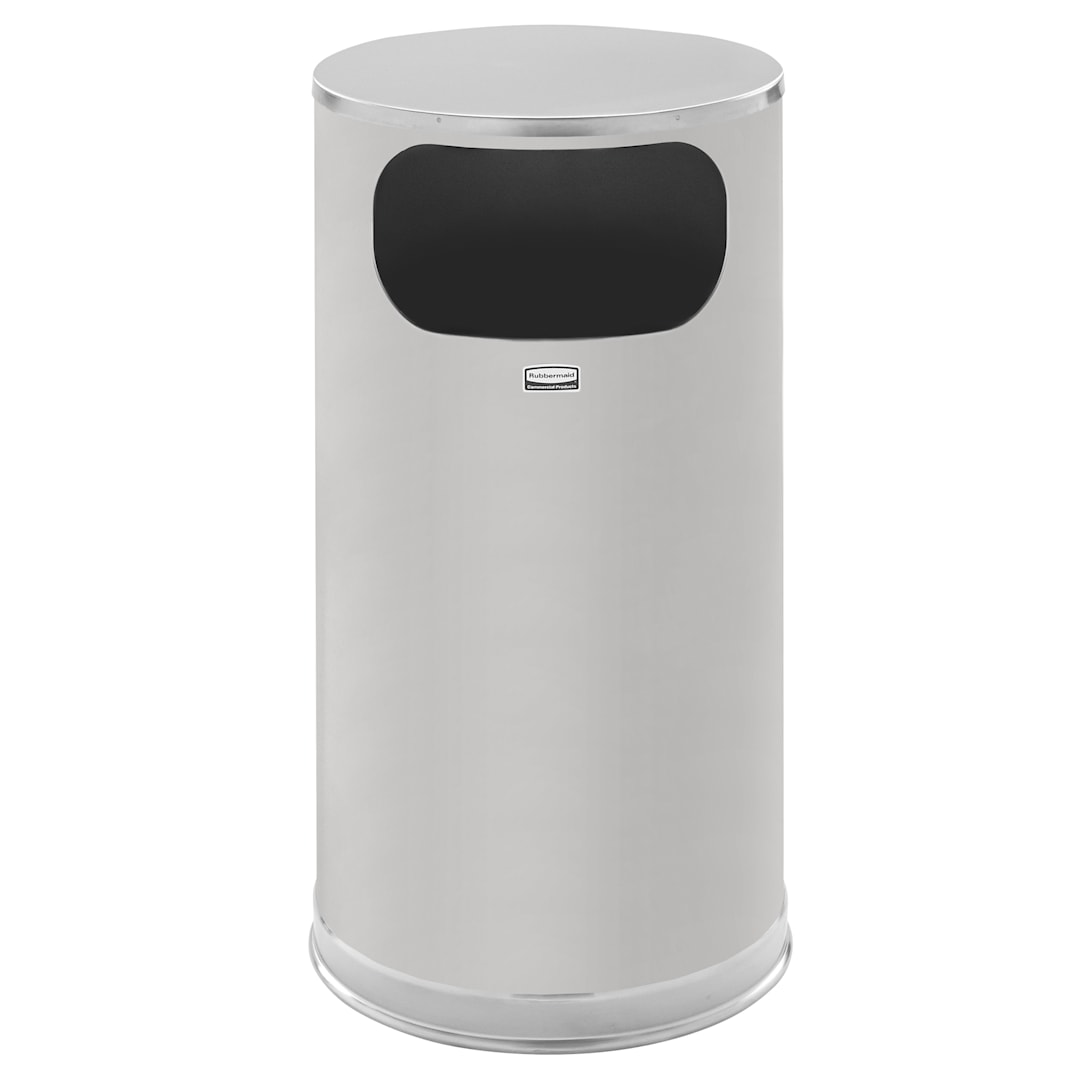 Rubbermaid FGSO16SSSGL Metallic Series 12 Gal. Receptacle - 1 / CS