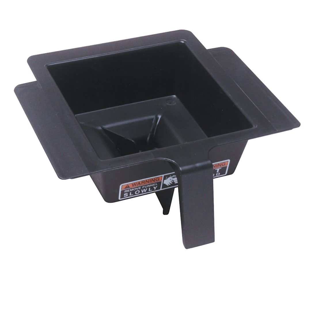 BUNN® 2073.0010 Small Black Plastic Square Funnel with Decal