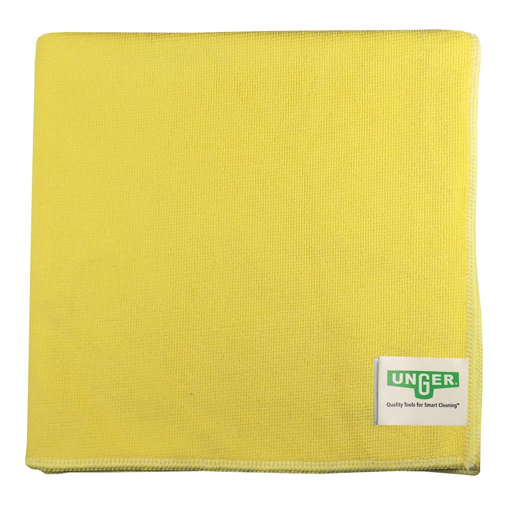 Unger® MC40J MicroWipe™ Light Duty Yellow Microfiber Cloth