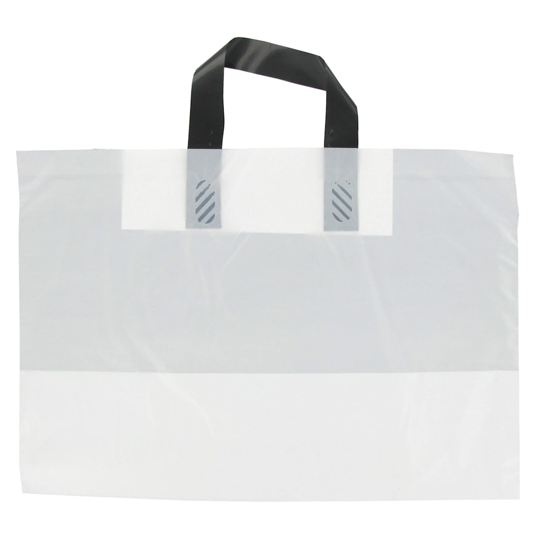 Command Packaging A16WT White Carry-Out Bag W/ Loop Handle