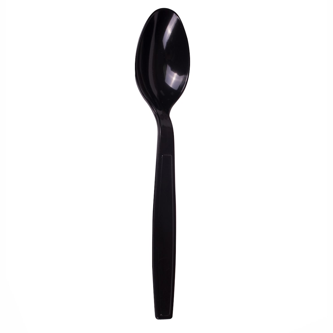 Darling Foodservice Black Heavy Weight Teaspoon - 1000 / CS