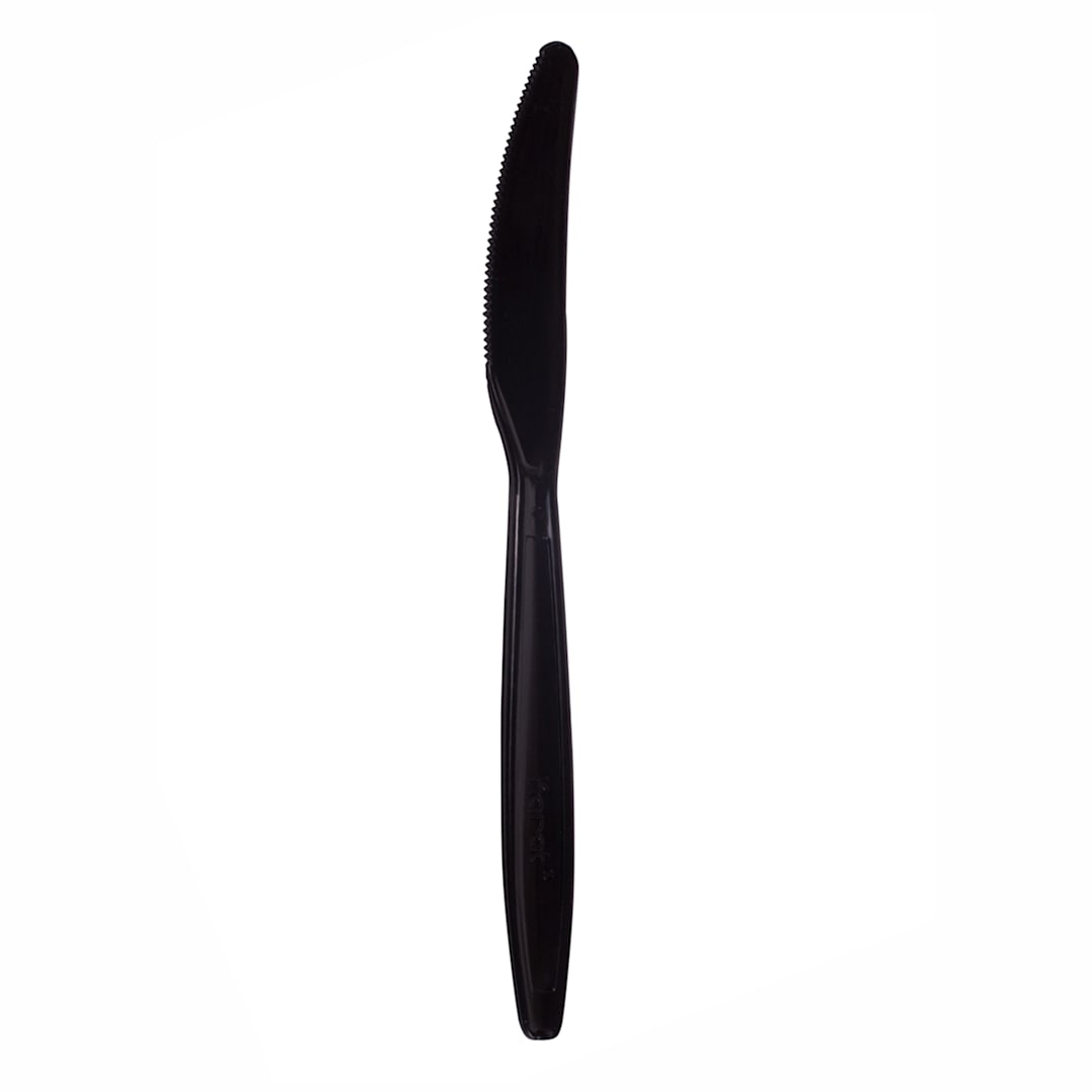 Darling Foodservice Black Heavy-Weight Polystyrene Knife - 1000 / CS