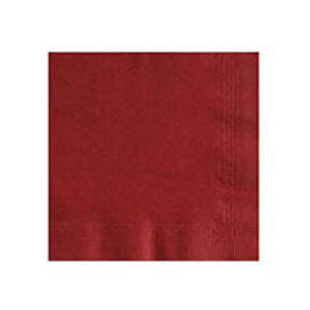 Lapaco 501-113 2-Ply Red Beverage Napkin - 1000 / CS