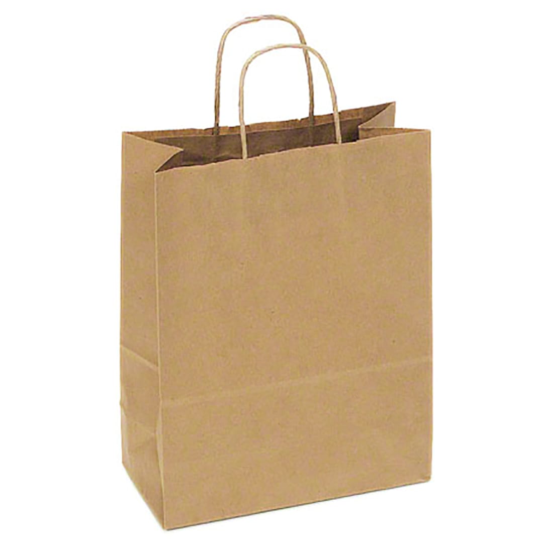 Darling Foodservice Brown Small Delivery Bag w / Handles- 250/CS
