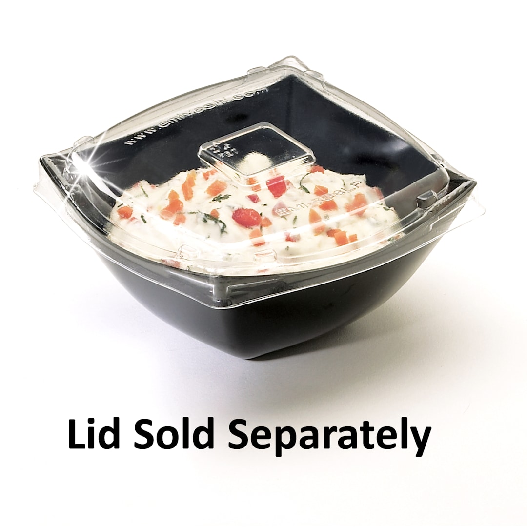 EMI Yoshi® EMI-SB16-BLK Squares 16 Oz. Serving Bowl
