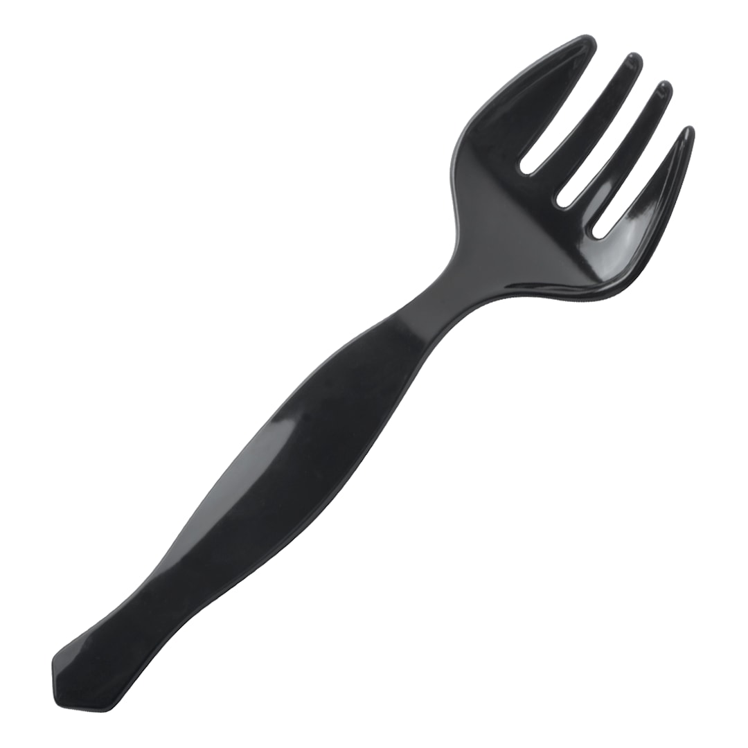 Fineline Setting 3301-BK Black Plastic Serving Fork
