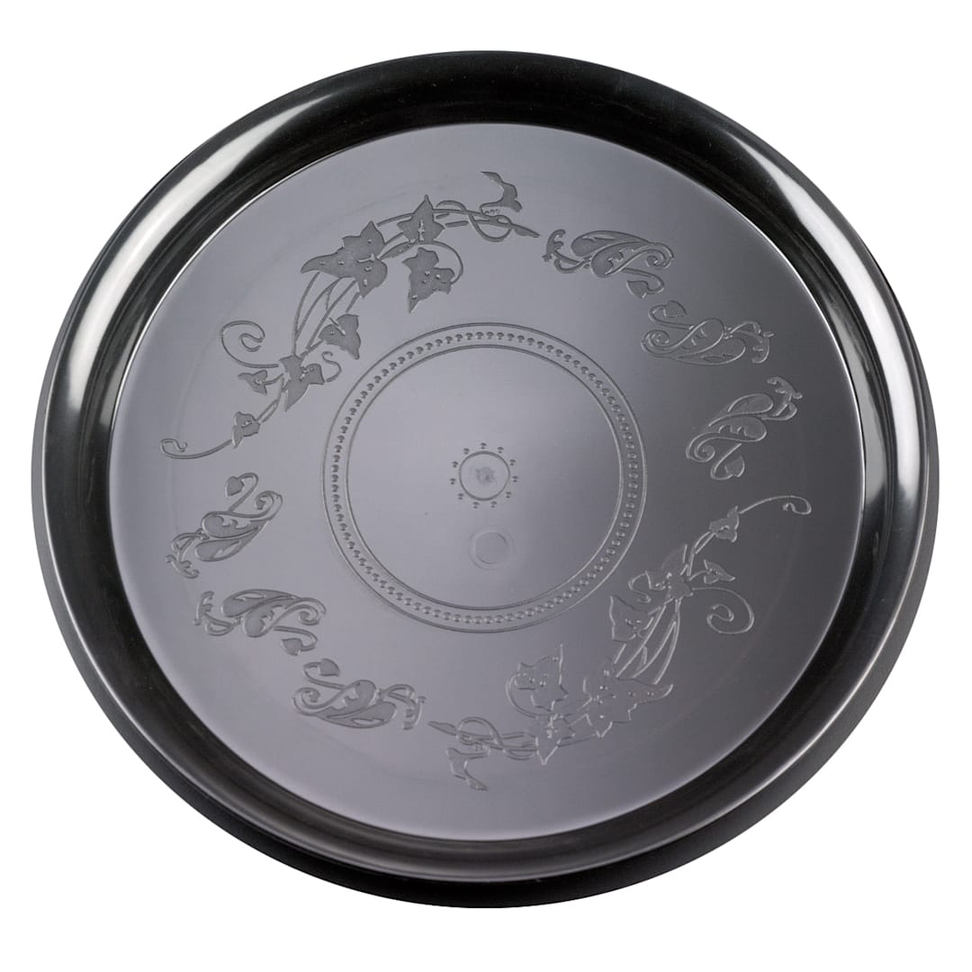 Fineline Setting 7201-BK Plastic Round 12" Tray