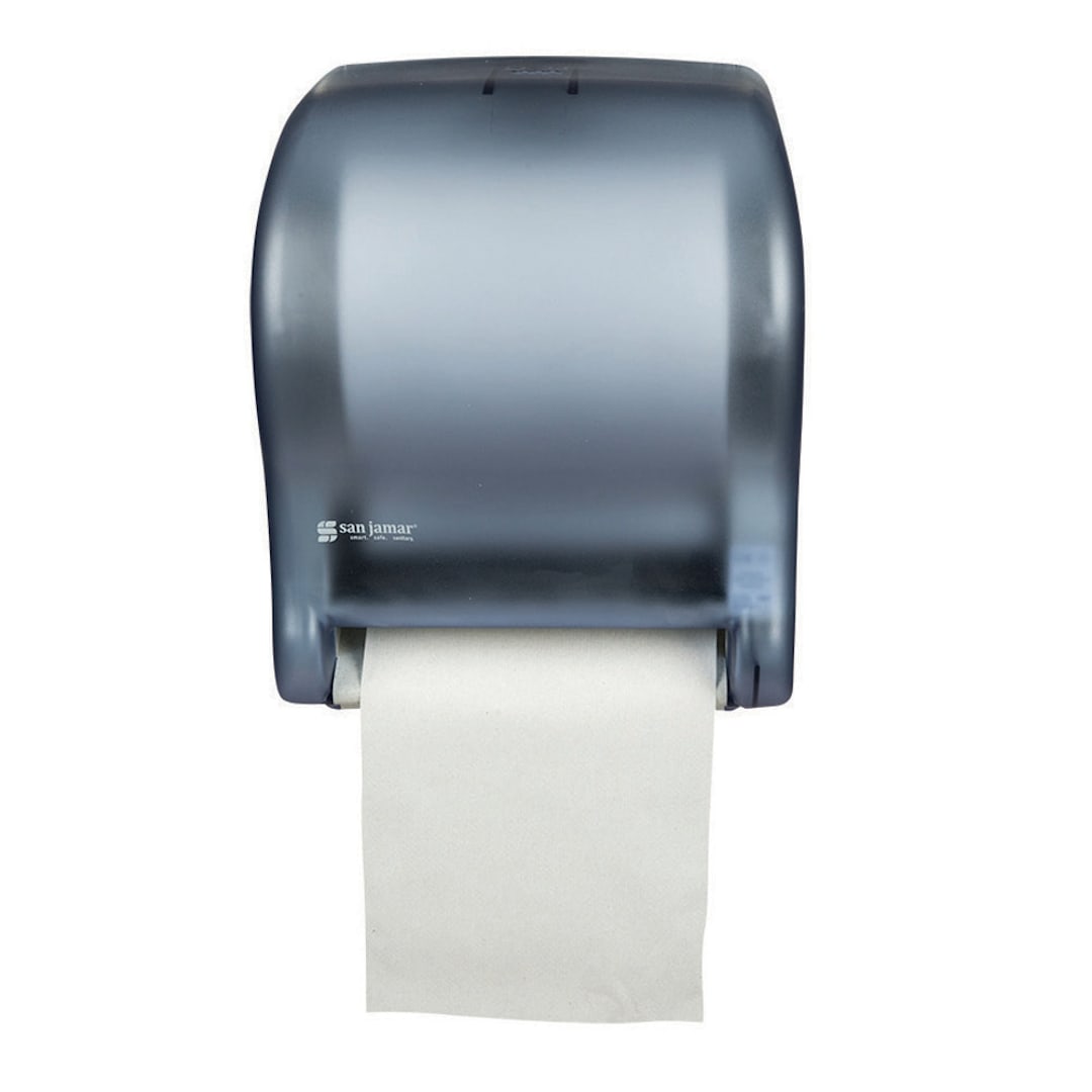 San Jamar T8000TBL Arctic Blue Tear-N-Dry Essence Roll Towel Dispenser