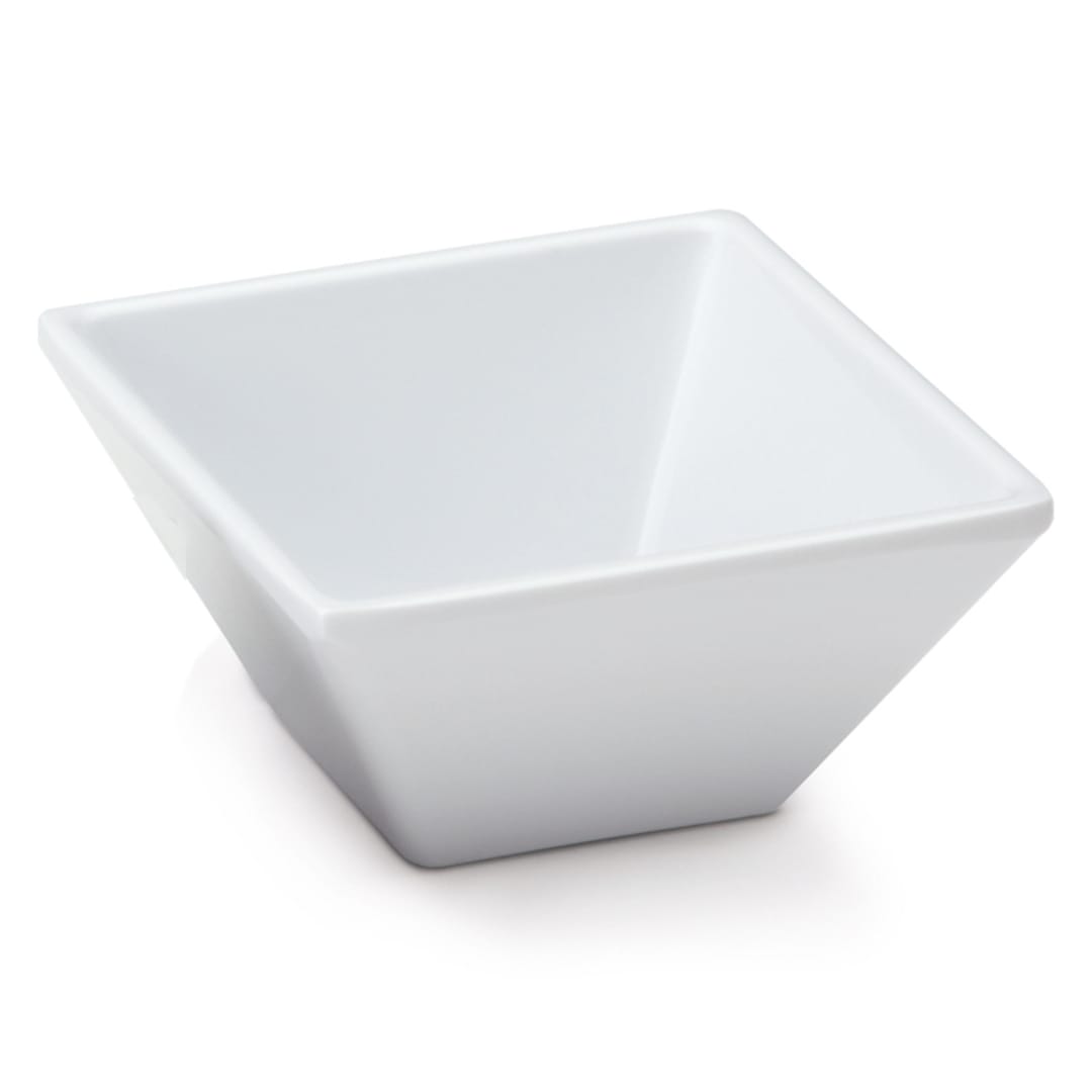 G.E.T. ML-257-W Siciliano White 3 Oz. Square Petite Bowl