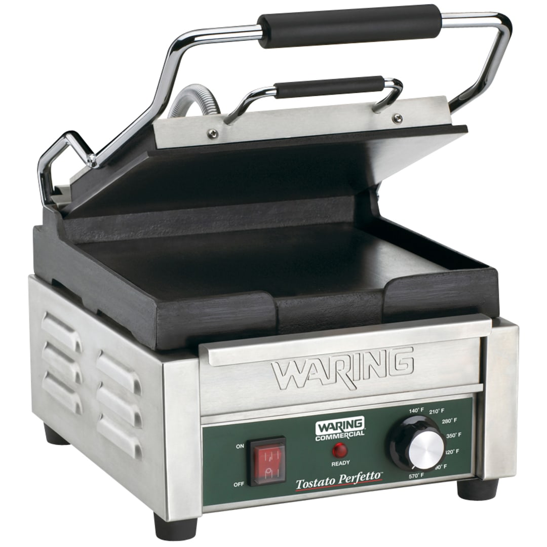 Waring WFG150 Tostato Perfetto 120V Compact Italian-Style Flat Grill