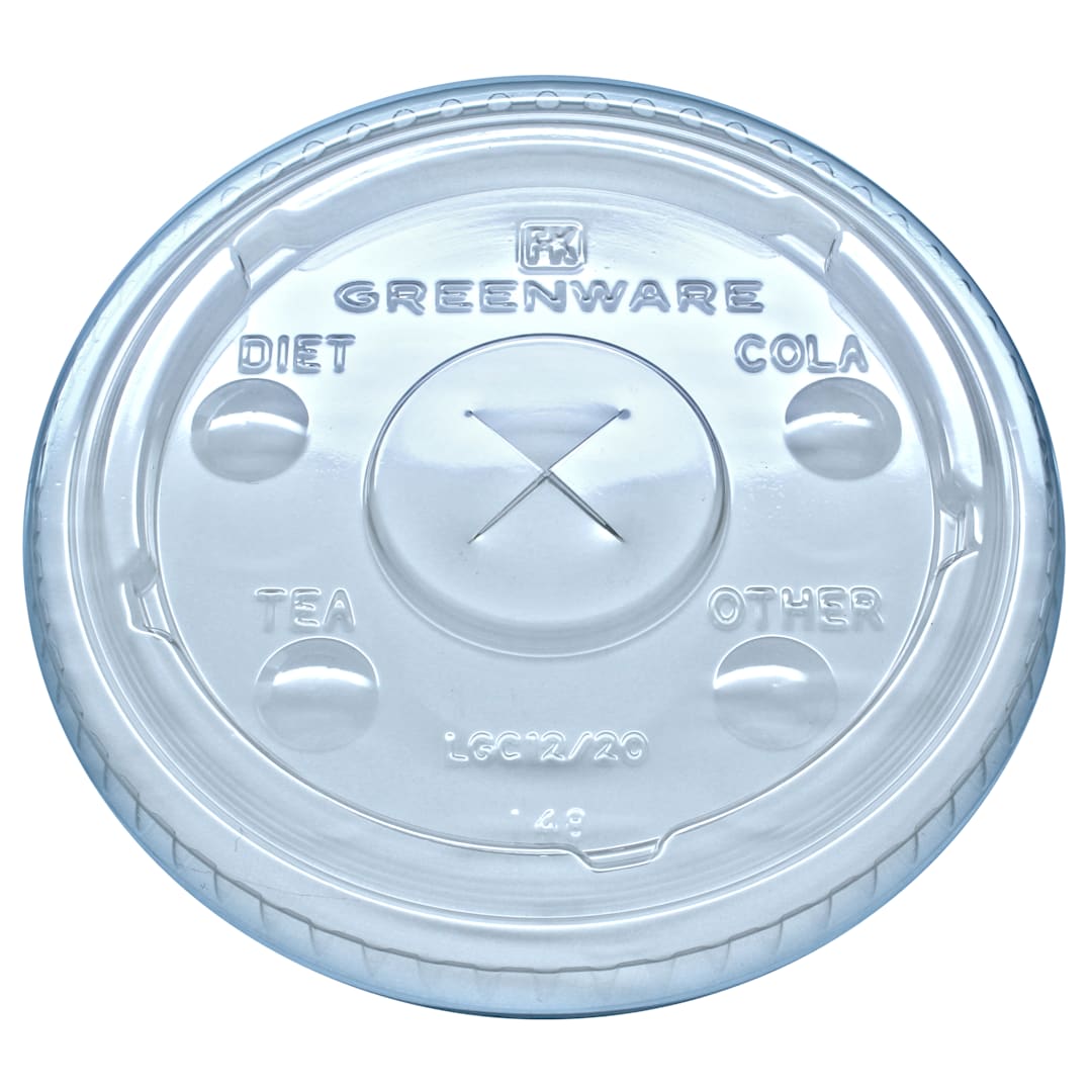 Fabri-Kal 9509111 LGC12/20 Greenware Lid with Buttons - 1000 / CS