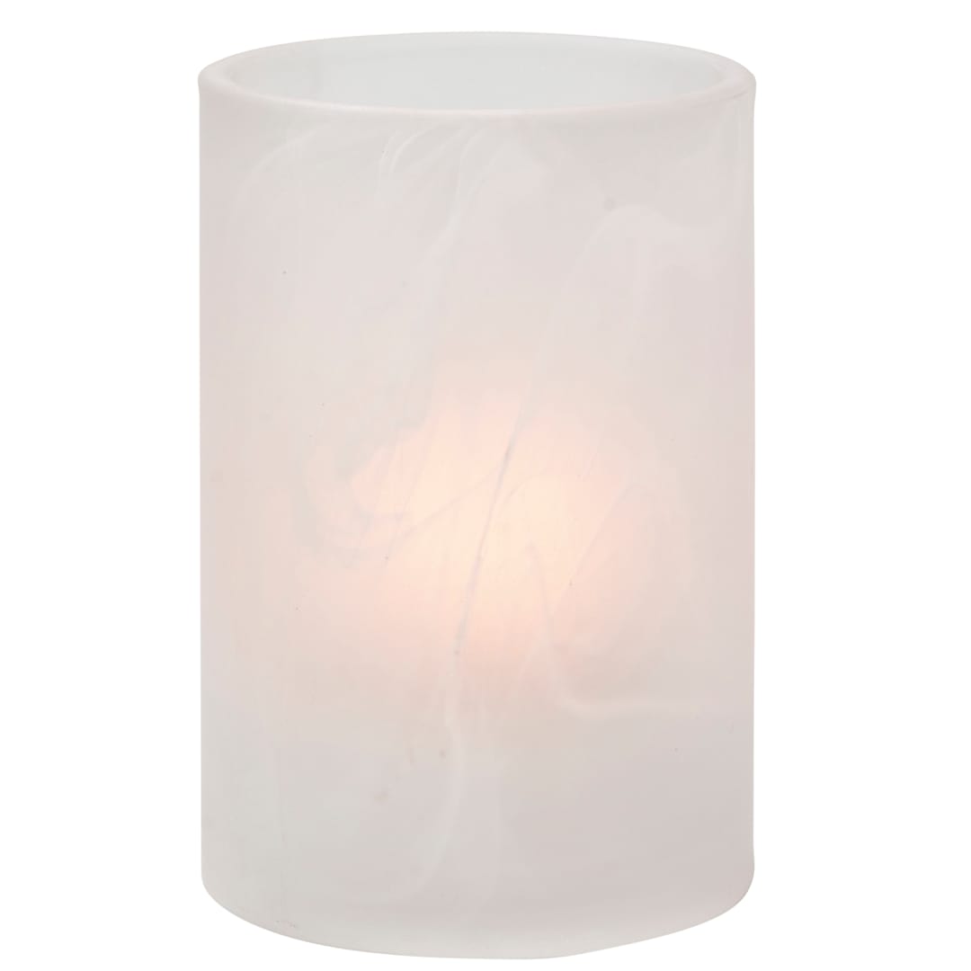 Hollowick 44017SC Satin Crystal Wysp Cylinder Glass Lamp