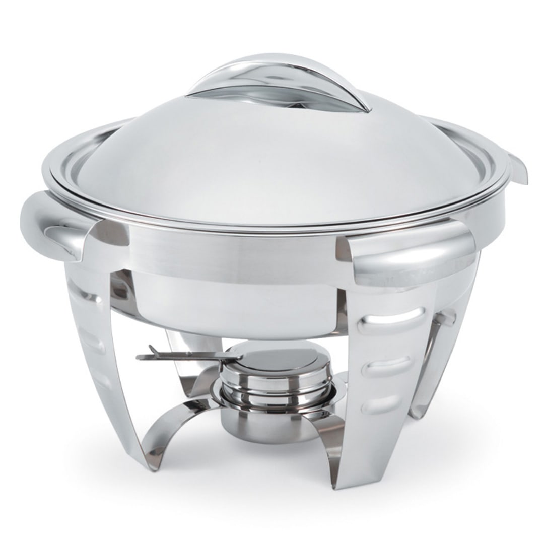 Vollrath® 49522 Maximillian Steel™ 6 Quart Round Chafer