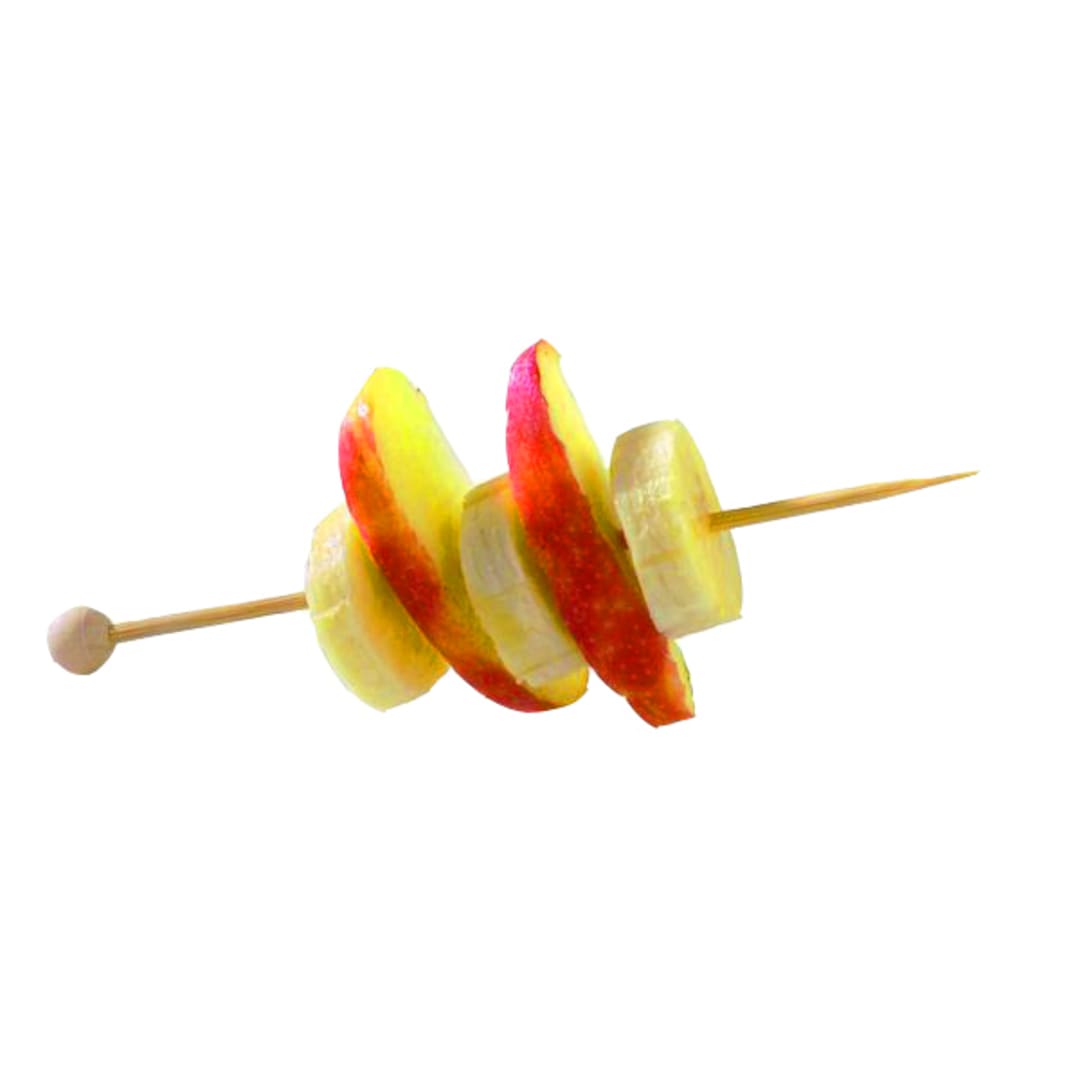 PackNWood 210BBOUL14 Natural Bamboo 5.5" Ball Skewer - 2000 / CS