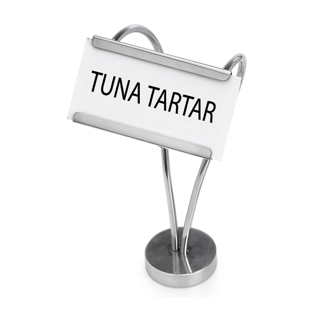 Eastern Tabletop 9504 Stainless Steel 6" Menu Stand
