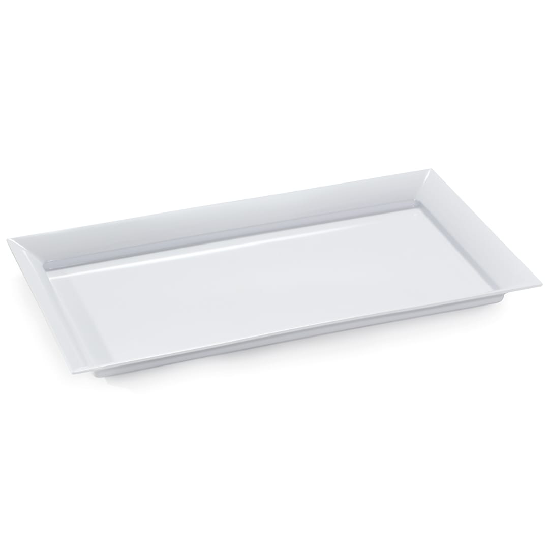G.E.T. ML-242-W Siciliano White Melamine 28" x 16" Platter