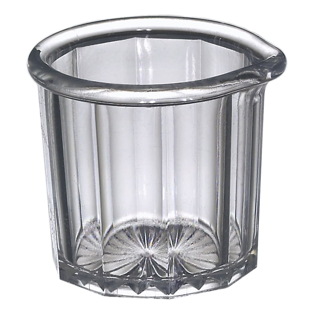 Gessner 1500 CLEAR SAN Plastic 2 Oz. Creamer / Syrup Pitcher - Dozen