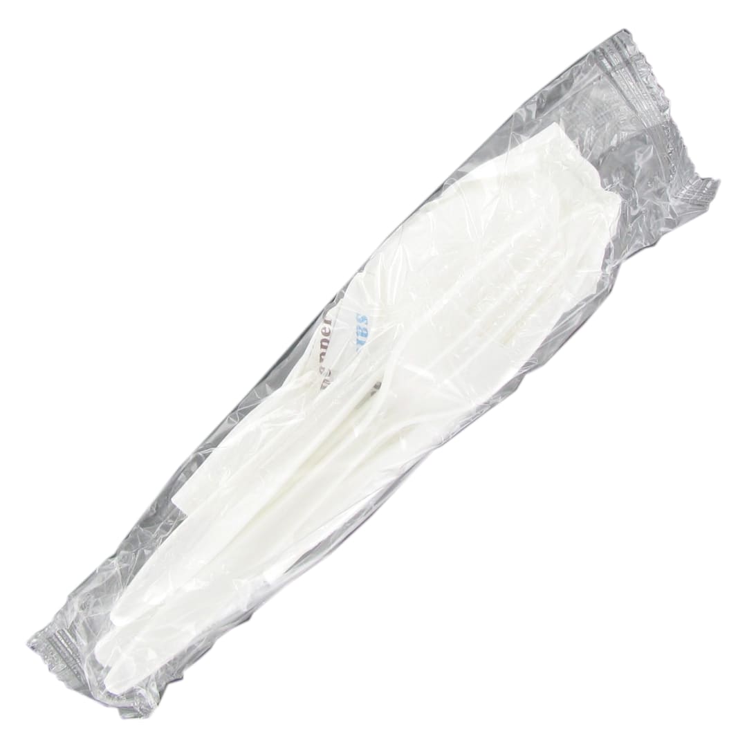 Empress E176000 White Medium-Weight Cutlery Kit