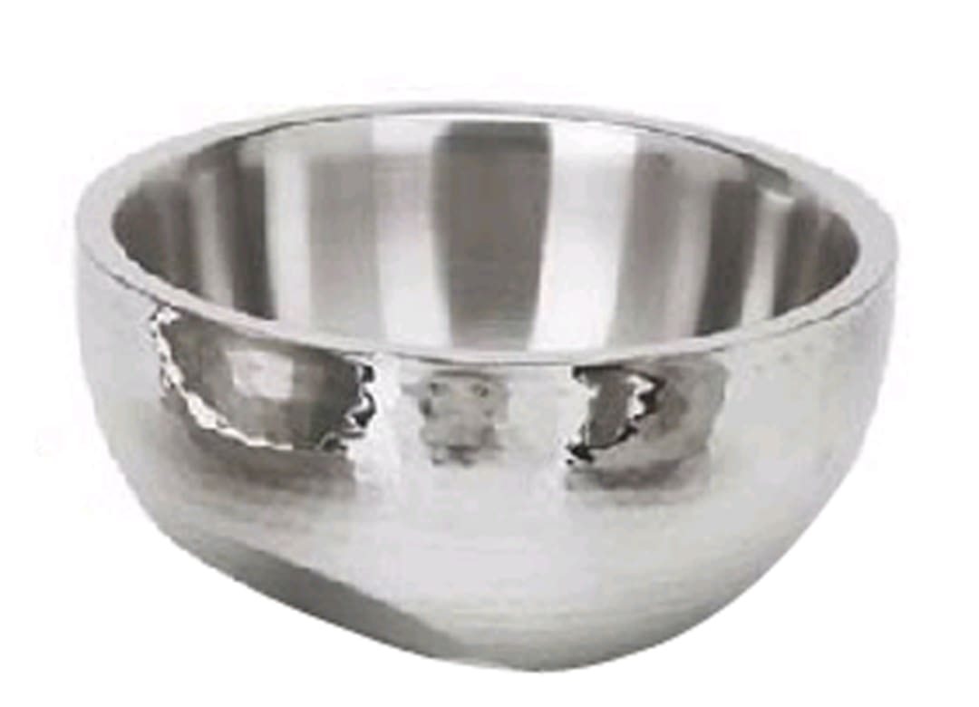 Eastern Tabletop 7210 Hammered 115 Ounce Dual Angle Insulated Bowl