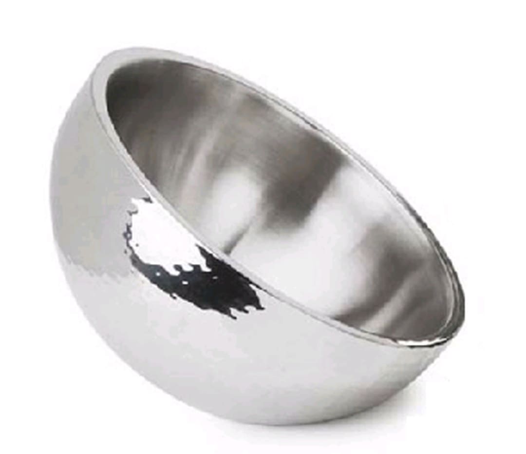 Eastern Tabletop 7212 Hammered 160 Ounce Dual Angle Insulated Bowl