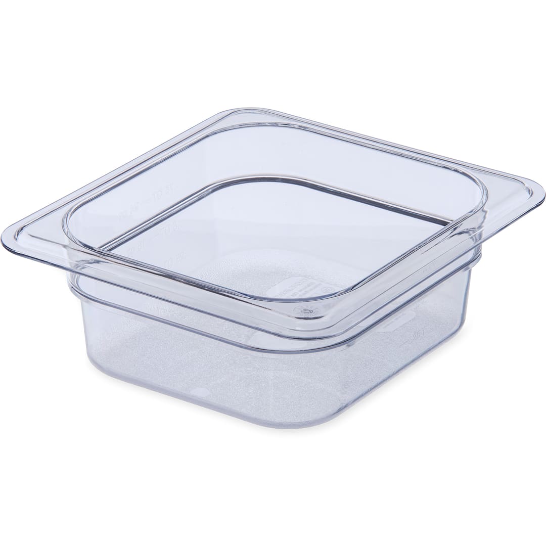 Carlisle 3068307 StorPlus Clear 1/6-Size 2-1/2" Deep Food Pan