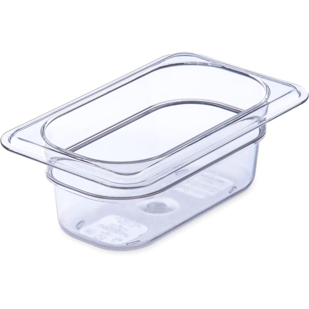 Carlisle 3068607 StorPlus Clear 1/9-Size x 2-1/2" D Food Pan