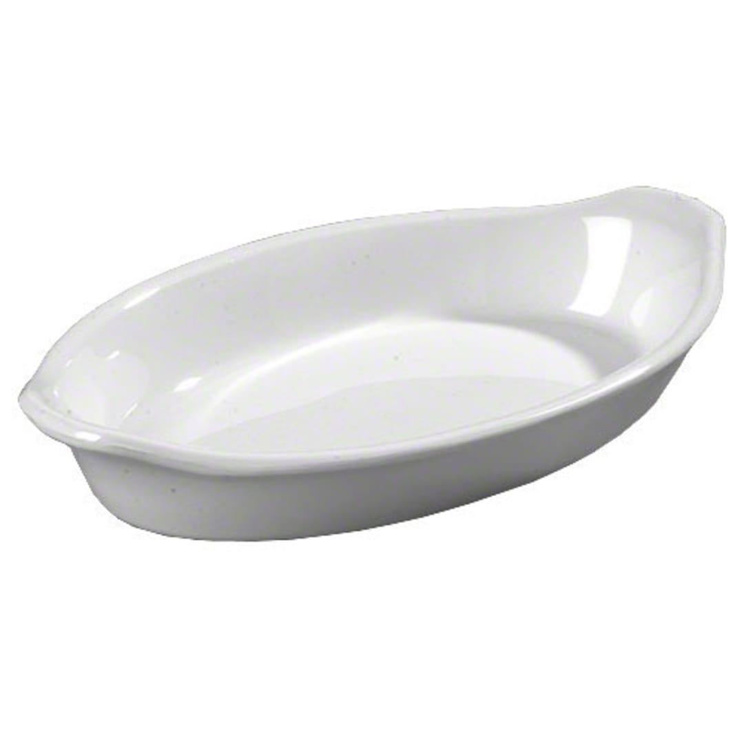 Carlisle 740502 8 Oz. White Oval Casserole Dish